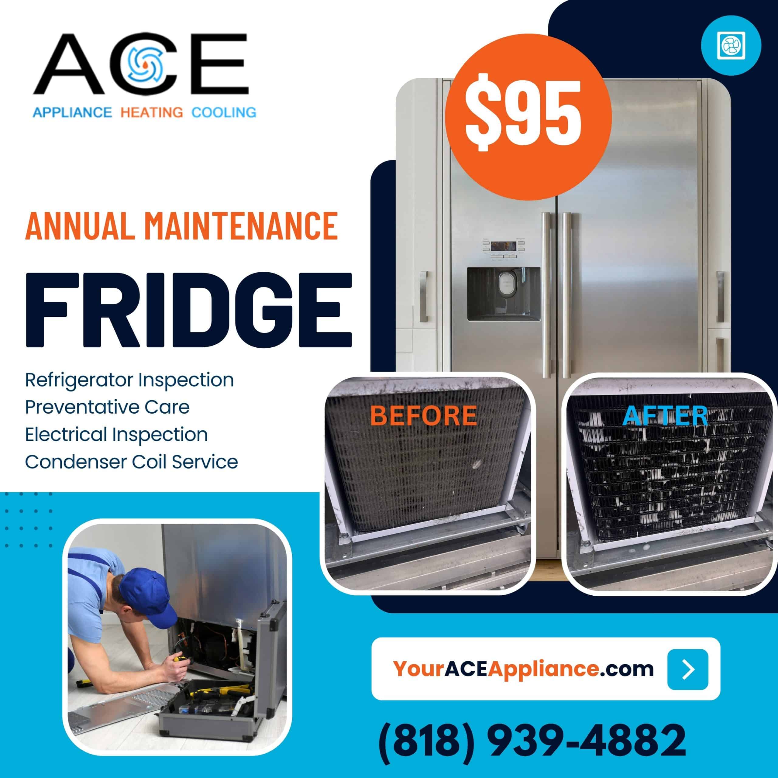 4(2) ACE fridge maintenance service, inspection and repair offer.