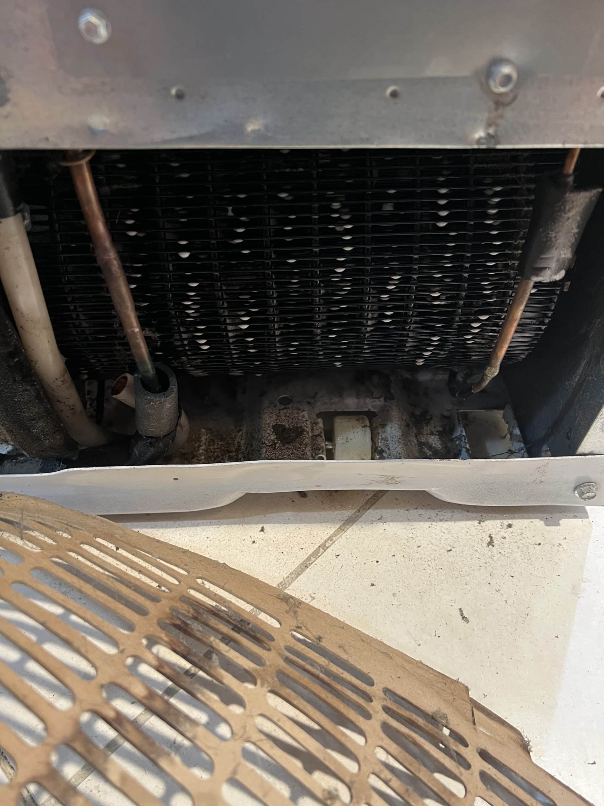 Coils cleaned for better cooling performance.